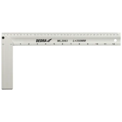 Asztalos derékszög 350x160mm, alumínium