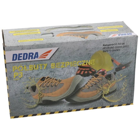 Pantofi de protectie P3, din piele intoarsa, marime: 44, cat.S1 SRC