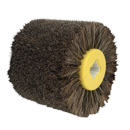 Horsehair brush for satin finishing machine 120x100mm, DEDRA DED79338