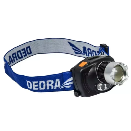 Налобный фонарь 3Вт CREE LED, регулируемый фокус DEDRA L1010