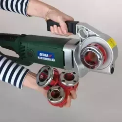 Komplet matric za glavo za narezovanje cevi DEDRA DED75111 1/2"
