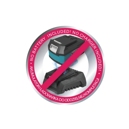 Cordless angle grinder, long 18V, DEDRA SAS+ALL DED7051 125mm, 8500 rpm