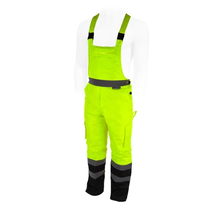 Reflective warm bibpants, yellow