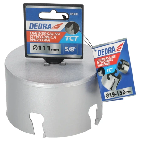 Otwornica uniwersalna TCT DEDRA 08X111 111mm 5/8''