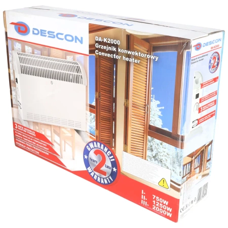 Konvektorski grijač 2000W bez ventilatora