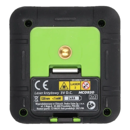 Cross-line laser, green + laser rangefinder 40m - set MC0920