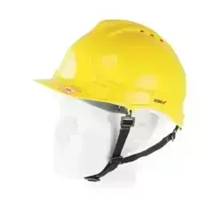 DEDRA Каска за безопасност BH1086 синя, 4-точкова каишка за брадичката