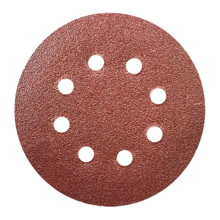 Round abrasive paper 100gr, 125mm, velcro, 5pcs set