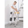 Safety bibpants size S/48, white color, weight 190g/m2