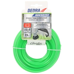 Квадратна линия за рязане, линия за подстригване, градинска коса DEDRA 80Z30152 3.0mm x 15m