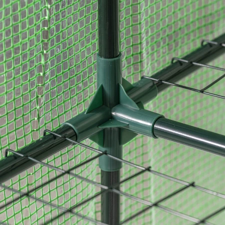 Голяма сгъваема градинска оранжерия DEDRA N04741, размери 143x143x195 см