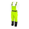 Reflective warm bibpants, yellow