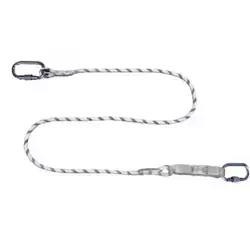 Lanyard 2m with energy absorber and connectors