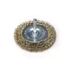 DEDRA žična krtača F31-063 z medeninasto prevleko, 63 mm, s pecljem