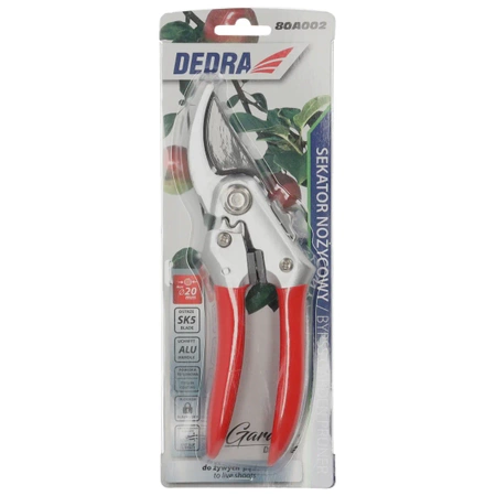 Sekator nożycowy Garden DEDRA 80A002 do cięcia żywych pędów, grubość cięcia max 20mm