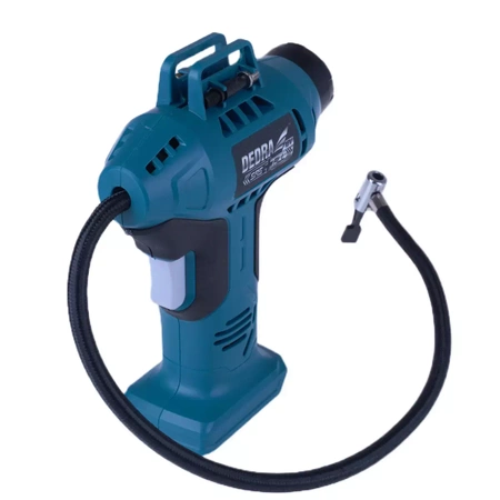 Kompresors, pistole sūknis 18V akumulatora DEDRA SAS+ALL DED7078 11Bar