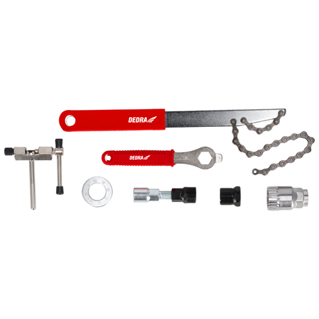 Set de service pentru bicicletă, set de reparații DEDRA 06F300, 7 piese