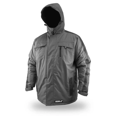 Winter insulated jacket with hood, size XXL