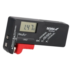 Тестер батарей 1,5V, 3,7V и 9V DEDRA MC0960
