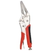 Extended crimping pliers 230mm, DEDRA 1260P08 CRV, TPR handles