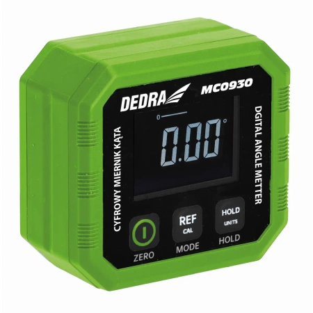 Digitālais leņķa mērītājs, digitālais leņķa mērītājs 3.7V, 4x90 grādi DEDRA MC0930