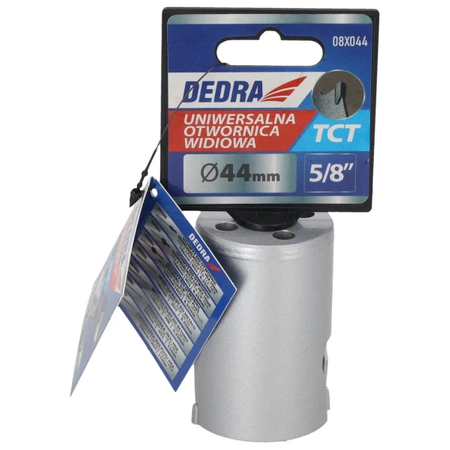 DEDRA 08X044 Универсален циркуляр за отвори TCT 44 mm 5/8''