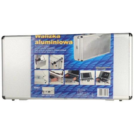 Dėžė įrankiams aliumininė 640x320x150mm sidabrinė