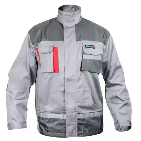 Jachetă de protecţie mărime M, gri, greutate 190g/m2, 80% poliester 20% bumbac