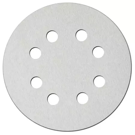 Brúsne kruhy biele 180 mm, zrnitosť 80, suchý zips, 5 ks