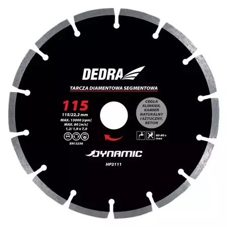 Diamantna žaga za ploščice DEDRA HP2113 150mmx22,2mm Dynamic